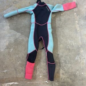 Aqua and Pink Wetsuit